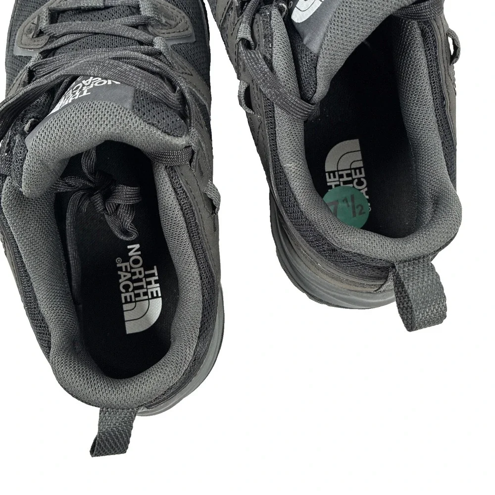 New The North Face Hedgehog Mens Size 7.5 Black Hiking Sneaker Shoe NWOB